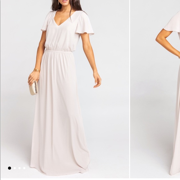 Michelle Flutter Maxi Dress Crisp - Picture 4 of 4